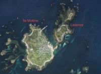 Vue arienne de l'archipel de Molne