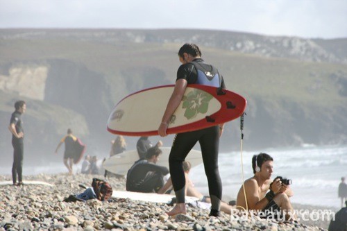 Photo Surfeur sur la plage de la Palue (29)
