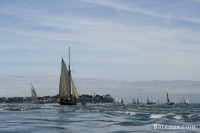 photo Le Saint Michel II, yacht de Jules Verne, dans les courants de Port Navalo