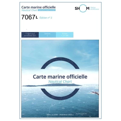 Carte marine 7067L du Shom - De La chaussé de Sein à Belle-Île - Shom