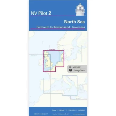 Carte marine NV Pilot 2 - Mer du Nord & Manche - Falmouth à Kristiansand - Inverness - NV Chart