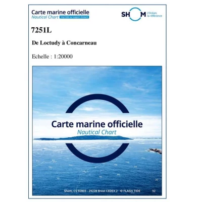 Carte marine 7251L du Shom - De Loctudy � Concarneau - Shom