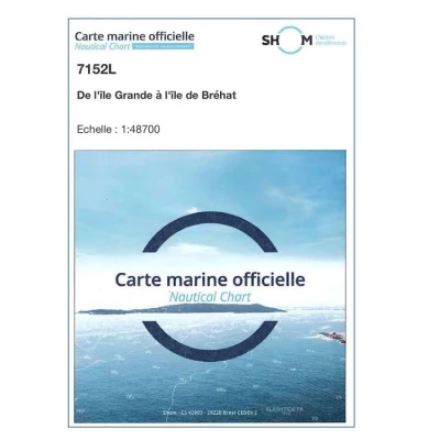 Carte marine 7152L du Shom - De l'Île Grande à l'Île de Bréhat - Shom