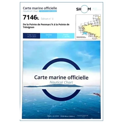 Carte marine 7146L du Shom - De la Pointe de Penmarc'h � la Pointe de Tr�vignon - Shom