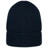 Bonnet en laine m�rinos par Native Spirit, Marine 