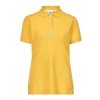 Polo Femme piqu� Essential par Musto, Jaune - Taille XS