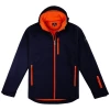 Veste Softshell Homme Groenland par All'Oc�an, Marine/Paprika - Taille S