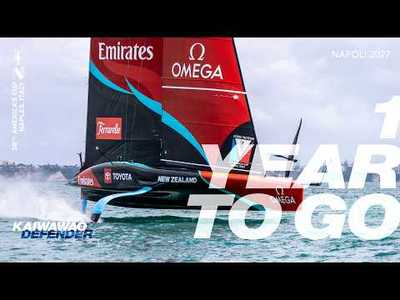 1 Year To Go: One year from today, the Louis Vuitton 38th America's Cup Match starts