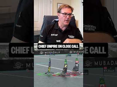  SailGP's Chief Umpire Craig Mitchell unpacks a hair raising moment from Sassnitz  #SailGP