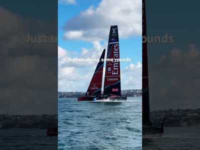 Just us doing some rounds  #ETNZ #Taihoro #americascup