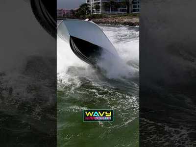 Boat Smacked by Huge Wave at Boca Inlet! | Wavy Boats | Haulover Inlet
