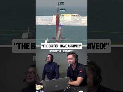 Arriving in style!  #SailGP #sailing #racing