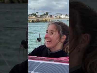 Premi�re navigation de l'IMOCA Initiatives-Coeur avec Violette Dorange 