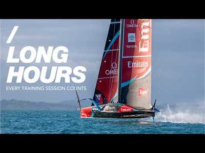 LONG HOURS ON THE WAITEMAT #ETNZ #AmericasCup #AC38