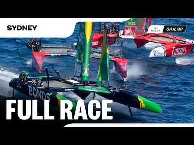 Epic BATTLE! | Race 2 in FULL | 2025 KPMG Australia Sail Grand Prix |  v 