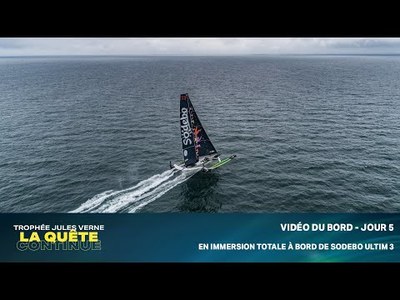En immersion totale � bord de Sodebo Ultim 3. 