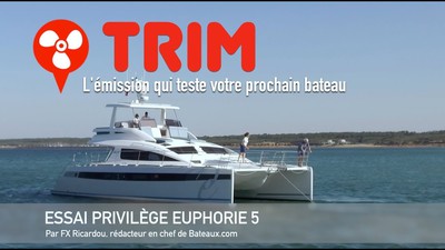 Essai du catamaran Euphorie 5 fabriqu par Privilge Marine - YouTube