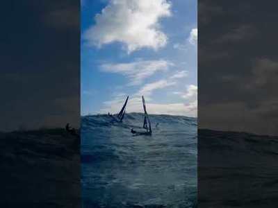 Inane waves in Cadiz ?? #sports #49ersailing #sailing #skiff #skiffsailing