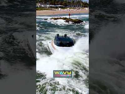 Million Dollar Boat Pounded by Waves Leaving Boca Inlet! | Wavy Boats | Haulover Inlet