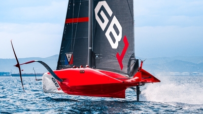 Britain's America's Cup Team unveils 'GB1' identity and confirms Dylan Fletcher as helm for 38th America's Cup
