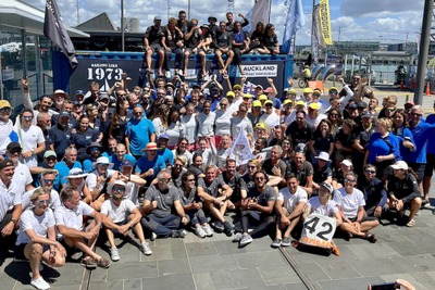 Dpart phnomnal  Auckland pour la flotte de la McIntyre Ocean Globe Race
