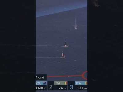 reaping the rewards after a brave start manoeuvre / Sardinia Preliminary Regatta / AC40 fleet racing