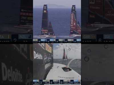 match racing the two Italian Luna Rossa teams / Sardinia Preliminary Regatta Review / AC40 regatta
