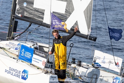 
			Solitaire du Figaro : Lo�s Berrehar (2e), premi�re �tape, premier podium - Voile Banque Populaire		