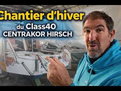 Chantier d'hiver du Class40 CENTRAKOR HIRSCH - Interview du skipper Mika�l Mergui