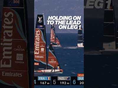 holding on to the lead on leg 1 / Sardinia Preliminary Regatta Review / AC40 sailing regatta