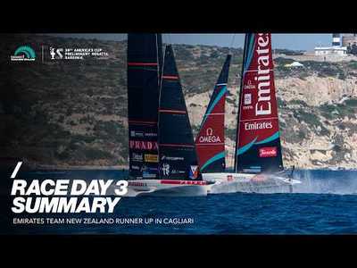Emirates Team New Zealand runner up in Cagliari /// Final Race Day summary