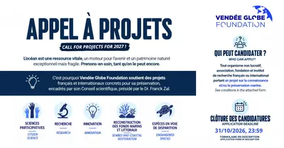 Appel à projets Vendée Globe Foundation : 3 raisons de candidater avant le 31 octobre