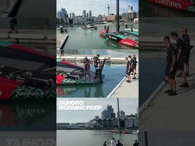 Getting ready for another day #ETNZ #americascup #AC75