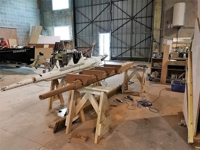 Espar Bois : Construction d'un Beaupr en bois - SailWood