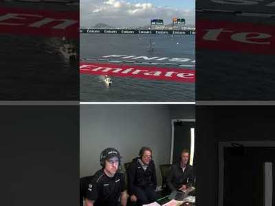 In the booth for a perfect Super Sunday in Rio  #SailGP  #sailing #racing